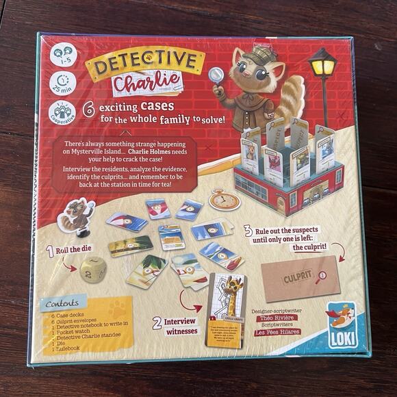 Detective Charlie Loki Board Game IELLO New Sealed - Picture 4 of 5